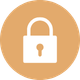 Lock icon representing confidential and evidence-based counselling