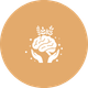 Brain icon representing mental health support for anxiety, depression, and emotional wellbeing