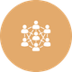 Group of connected people icon representing relationship and family counselling support