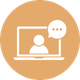 Laptop icon representing flexible telehealth psychology appointments