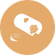 Medication bottle icon representing coordinated medical support for postnatal depression treatment