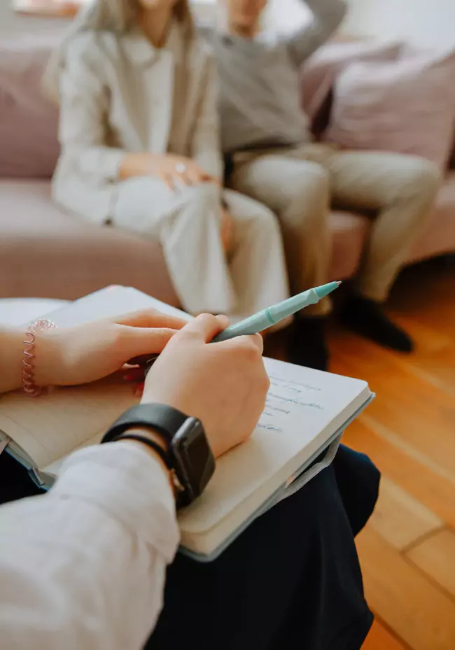 A couple during counselling in Melbourne
